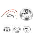 thumbnail image 2 of 5 & 6 Hole Steering Wheel Polished Short Hub Adapter Kit NEW For Ididit GM Chevy, 2 of 10