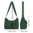 thumbnail image 3 of PULLIMORE Crossbody Bags for Women Waterproof Nylon Shoulder Bag Roomy Casual Messenger Purses Handbags, Green, 3 of 9