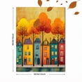 thumbnail image 3 of European Autumn Town Landscape Canvas Print Studio Bar Home Wall Decor, 3 of 8