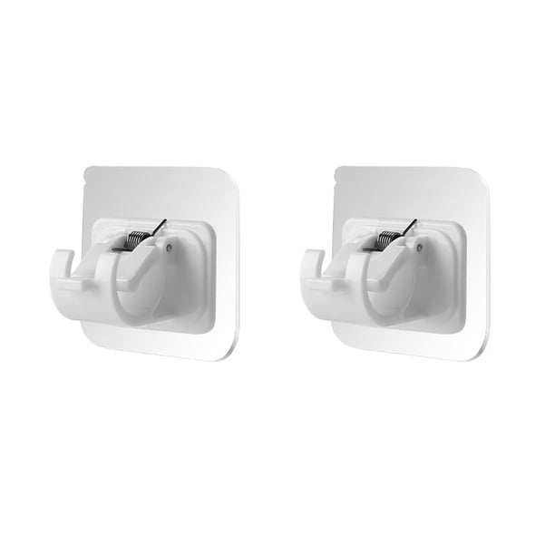 Soporte para barra de cortina autoadhesivo, 4 Uds., Clip para barra de cortina sin perforaciones, barra de cortina de ducha ajustable sin clavos, soporte para colgar Sincero Electrónica