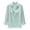 Mint Green, variant on Women's Beach Blouse Top Ladies Casual Polo Collar T Shirt Summer Button Down Long Sleeve Plain Solid Loose Fit Comfy Everyday Wear Tee