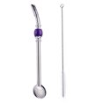 thumbnail image 1 of CAROOTU Paille à Bombilles en Acier Inoxydable avec Tête de Filtre de Nettoyage, 1 of 7