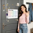 thumbnail image 2 of VUSIGN Magnetic Whiteboard,Dry Erase Calendar Board for Fridge,Weekly Planner Whiteboard,Grocery List and Notepad for Refrigerator, 2 of 7