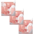 thumbnail image 7 of SKYSONIC Pink Cute Christmas Snowman Baby Muslin Washcloths Face Towel, 3 PCS Winter Snow Burp Cloths Cotton Wipes Infant Wash Cloth for Newborn Boys Girls 12"x12", 7 of 7