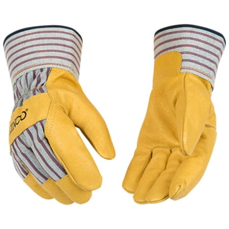 

Kinco 1917-L Premium Grain Pigskin Palm with Safety Cuff Tan Large