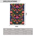 thumbnail image 3 of Wukai Colorful Floral Embroidery Mexican Garden Flags Double Sided Welcome Garden Yard House Flags Outside Outdoor House (Only Flag), 3 of 8