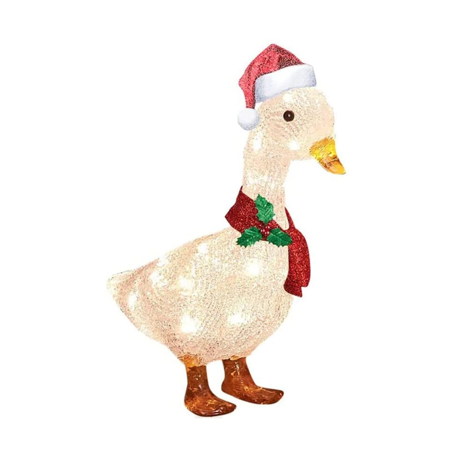 Christmas Decoration,LightUp Duck with Scarf Holiday Decoration LED