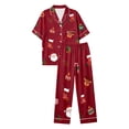 thumbnail image 6 of TGPMGRZ Women's Christmas Pajamas Set Long Sleeve Comfort Fit Matching Set, 6 of 7