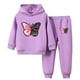 thumbnail image 1 of Odeerbi 2-16 Años Niñas Conjuntos Estampados Sudaderas Con Capucha Pantalones Dos Piezas Conjunto Sudadera Fina, 1 of 3