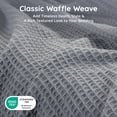 thumbnail image 3 of Loomsnest Ultra Soft Light Gray Twin Waffle Blanket, 100% Cotton Blanket for Bed, Sofa & Couch, Waffle Weave All Season Throw for Hot Sleeper, Lightweight & Breathable, 60" x 90", 3 of 9
