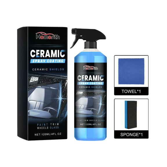Homonth Car Ceramic and Glass Cleaning Set: Car Window and front windshield stain and oil film remover