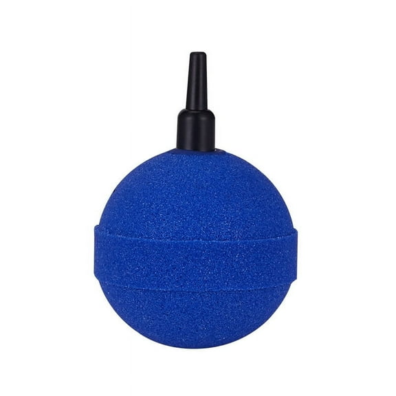 ERDOUY 2-piece aquarium air stone pond aerator spherical bubble oxygen diffuser, used for fish tanks, buckets, hydroponic ponds, air pump accessories, blue (40mm)