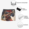 thumbnail image 3 of Sikiie Samurai Frog Guitar Print Men's Boxer Briefs, Elastic Waistband Boxer Briefs Leggings-XX-Large, 3 of 5