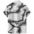 thumbnail image 2 of Camisas s Para Hombre Nueva impresión 3d Impresión digital Camisa de manga corta suelta informal (White, XL), 2 of 4