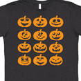 thumbnail image 4 of Inktastic Halloween Pumpkin Faces Orange T-Shirt, 4 of 5