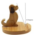 thumbnail image 4 of Soporte de madera para teléfono móvil CHAO forma de perro, 4 of 5