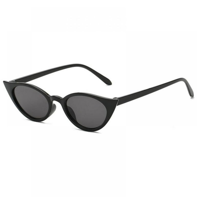 Black And White Cat Eye Sunglasses Vintage Ladies Stylish Design