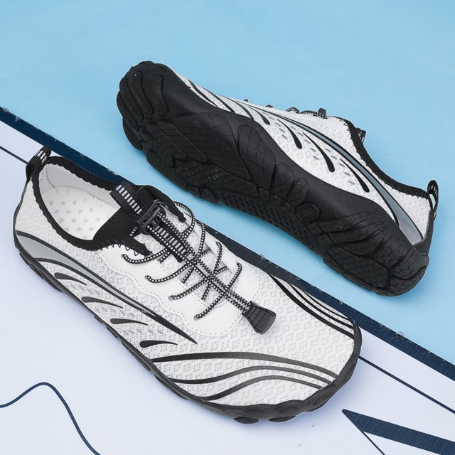Zapatos de agua unisex descalza playa no slip para deportes (43) blanco
