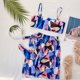 thumbnail image 5 of Traje de baño de verano de moda Bikini de tres piezas para mujer Traje de baño estampado conciso sexy Fridja  nalpqowj22016, 5 of 8