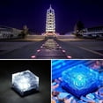 thumbnail image 3 of LINLIN 2-Pack  Solar Ice Lights, Glass Ice Lights Solar Brick LED Frosted Glass Path Lights Waterproof for Garden Courtyard Pathway Outdoor Decoration, 3 of 9