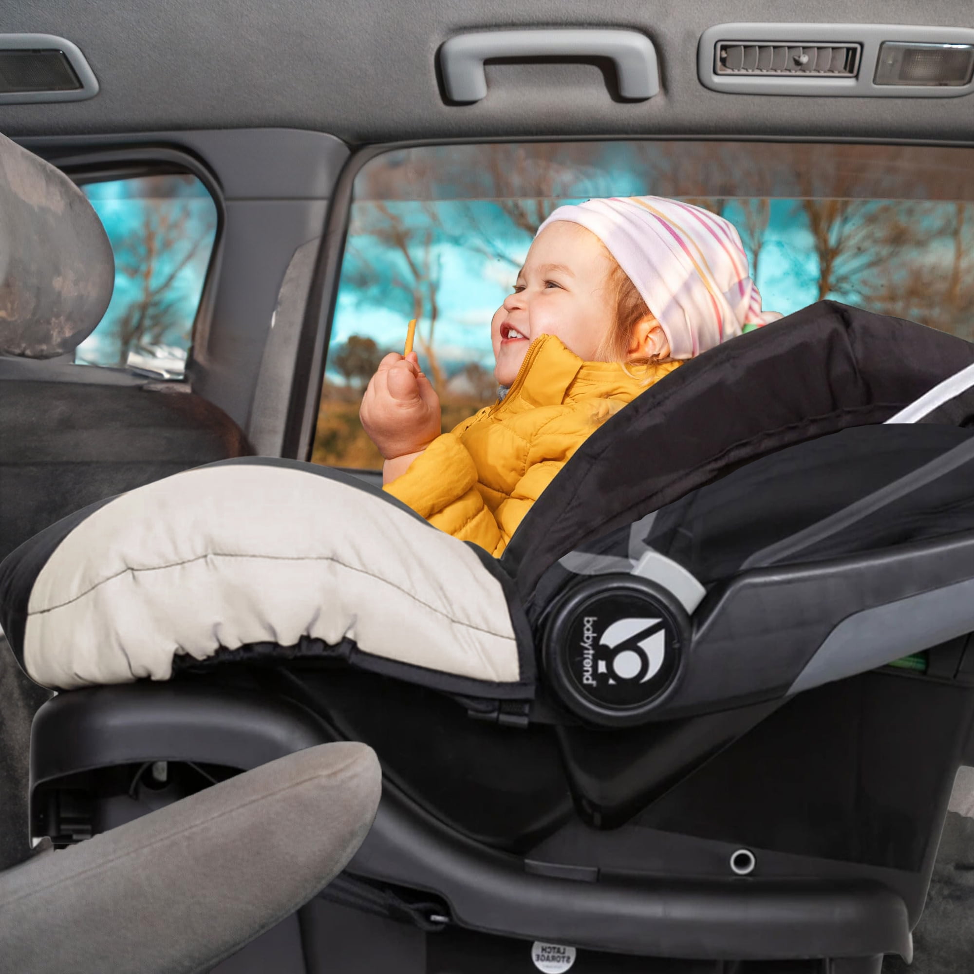Baby Trend Infant Car Seat, Ally 35, Modern Khaki, Travel System with Cover