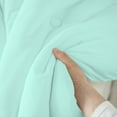 thumbnail image 7 of DNG Creations Auqa Blue Colour 3 Piece Point Botton Comforter Solid All-Season 550 GSM 100% Egyptian Cotton, 800 Threads Count - Twin/Twin XL - Size, 7 of 7