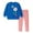 Blue, variant on Cethrio Girls Outfit Sets, Warm 2 Piece Long Sleeve Sweatshirts and Leggings Sets Pink Size 7-8 T