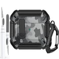 thumbnail image 1 of CHOK AirPods  Compatible with AirPods Pro 2nd/1st Gen  Camo Grey Case with Cleaner Kit & Keychain, 1 of 7