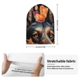 thumbnail image 2 of Hirioo Colorful Flower German Shepherd for Men's Knit Cuffed Beanie for Outdoor Activities Unisex, 2 of 6