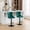 Green-Black Leg, variant on AOOWOW Swivel Velvet Barstools Adjusatble Seat Height from 25-33 Inch, Modern Upholstered Chrome base Bar Stools Set of 2