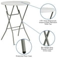 thumbnail image 4 of Flash Furniture Kathryn 2.63' Round Plastic Folding Bar Height Table, White, 4 of 10