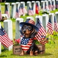 thumbnail image 4 of Independence Day Creative Dachshund Ground Plug – Courtyard Garden Layout Plug Decoration, 4 of 7