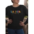 thumbnail image 3 of La Jefa Sweatshirt Mexican Gift for Mom Crewneck Sweater Spanish Chula Latina Madre Mexico Graphic Floral Hispanic Wife Boss Regalo Mama, 3 of 6