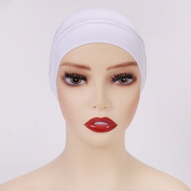 Gorra cilíndrica monocromática modal, gorra de base, gorra de cuello de mujer de algodón mercerizado de alta elasticidad