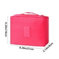 thumbnail image 3 of Large Capacity Handheld Makeup Bag | Waterproof Cosmetic & Toiletry Organizer | Portable Travel Storage Bag | Removable Compartment | 8.26x6.29x3.14 Inches, 3 of 9