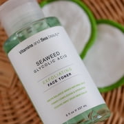 Vitamins and Sea Beauty Seaweed & Glycolic Acid Exfoliating Face Toner, for All Skin Types, 8 fl oz