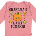 thumbnail image 4 of Inktastic Grandmas Little Pumpkin with Leaves and Stars Boys or Girls Long Sleeve Baby Bodysuit, 4 of 5