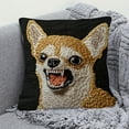 thumbnail image 5 of Lilixerw Funny Dog Pattern Decorative Throw Pillow Cover 18x18 Inch,Soft Short Lint Cute Embroidery Pillowcase for Sofa Bedroom Living Room Home Decor,Spring Decor,Multicolor, 5 of 6