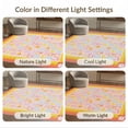 thumbnail image 7 of ODIKA Classroom Kawaii Mosaic Cute Mermaid Scale Video Purple Border for Great Room, Indoor Open Concept, Large Living Low Profile Flatwoven, 7 of 7