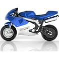 thumbnail image 6 of MotoTec Phantom 49 cc 2 Stroke Gas Powered Mini Bike Max Speed 25 mph Weight 43 lbs, Blue, 6 of 6