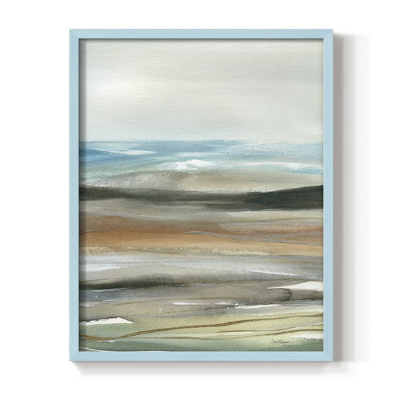 Nature's Many Layers I in Blue Solid Wood 8 x 10 Framed Print