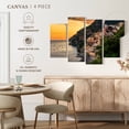 thumbnail image 5 of Elephant Stock Positano Seaside Town Wall Art - Horizontal Multi Panel Canvas - Living Room Wall Decor - Beach Multi Panel - Green And Orange Decor - 36" x 22", 5 of 8