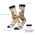 thumbnail image 4 of KLL Cowboy Up Vintage Wild West Print Cool Socks Men's Women's Crew Socks Funny Crazy Novelty Stockings, 4 of 6