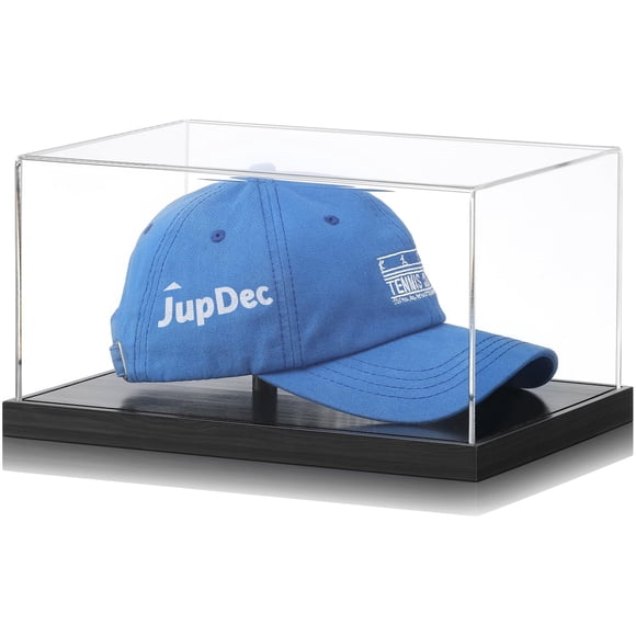 Estuche expositor JupDec para gorra de béisbol acrílica con protección UV