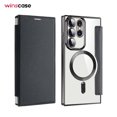thumbnail image 2 of Samsung Magsafe Series | Business Type Electroplated Magnetic Flip Leather Case,iPhone 14 Pro Max, 2 of 5