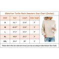 thumbnail image 4 of Women's Turtle Neck Oversized Chunky Knit Jumper Pullover Sweaters, 4 of 4