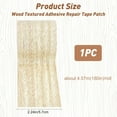 thumbnail image 2 of 2.2Inch 15Ft Imitation Woodgrain Duct Tape Wood Textured Adhesive Grain Repair Tape Patch Waterproof for Furniture Beautification Decoration Oak Beige, 2 of 7