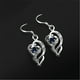 thumbnail image 3 of Exquisite Love Heart Shaped Faux Sapphire Drop Earrings Wedding Party Ornaments, 3 of 4