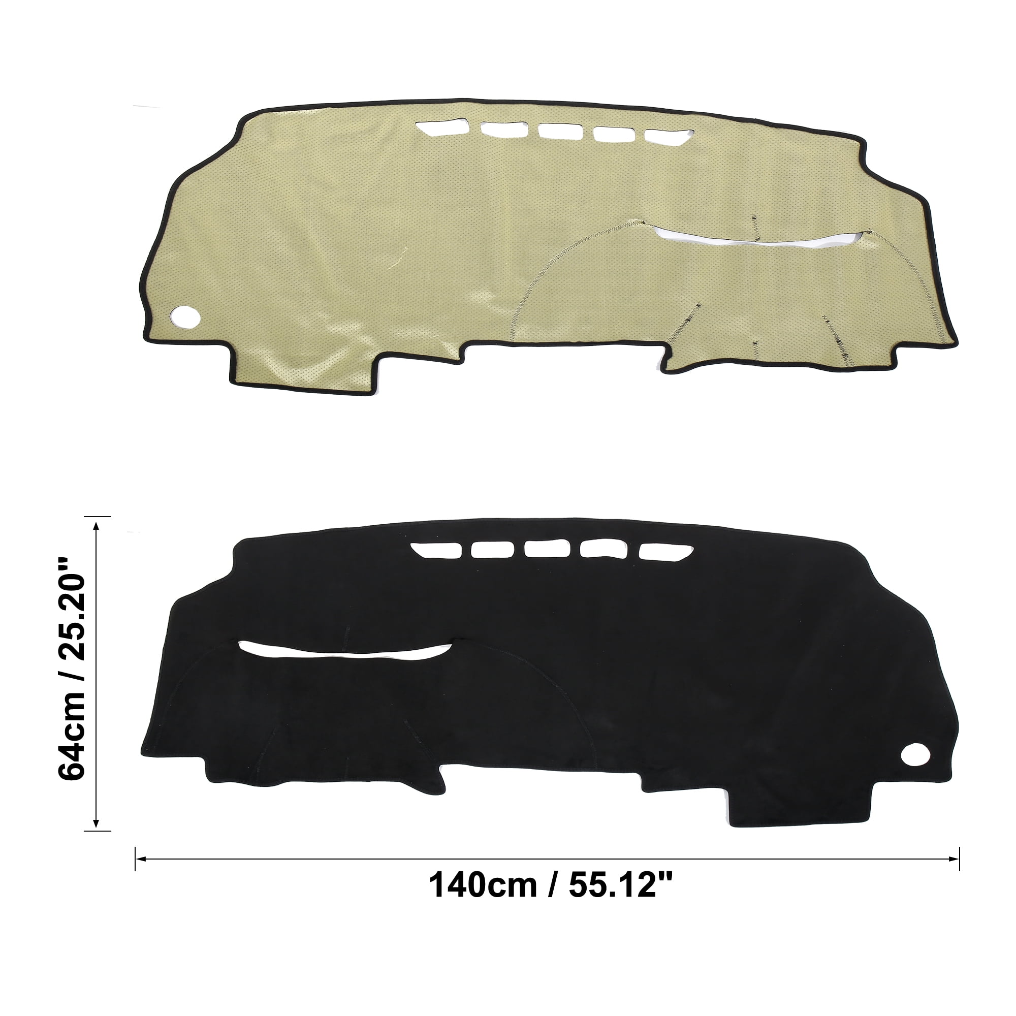 Unique Bargains Car Dashboard Cover Nonslip Mat Protector Carpet Black for Honda Civic