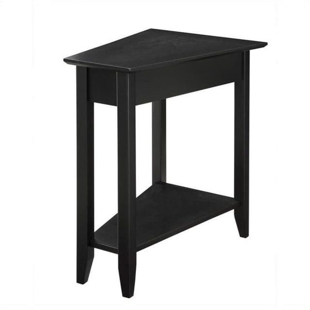 Pemberly Row Table d'Appoint Table Basse Table d'Accent Rectangulaire en Bois - Noir